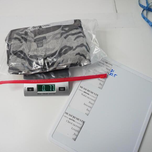 Only Mine Cardigan 100% Cashmere Sweater Tiger Animal Print Ombré 2 Ply XL GUC - Picture 5 of 5